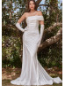 Ivory Jersey Fashion Wedding Dress